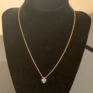 Tory Burch Delicate Gold Logo Necklace